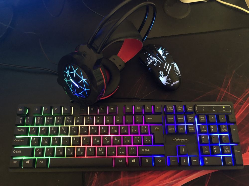 Комплект ігровий CYBERPUNK CP-009 4in1 RGB