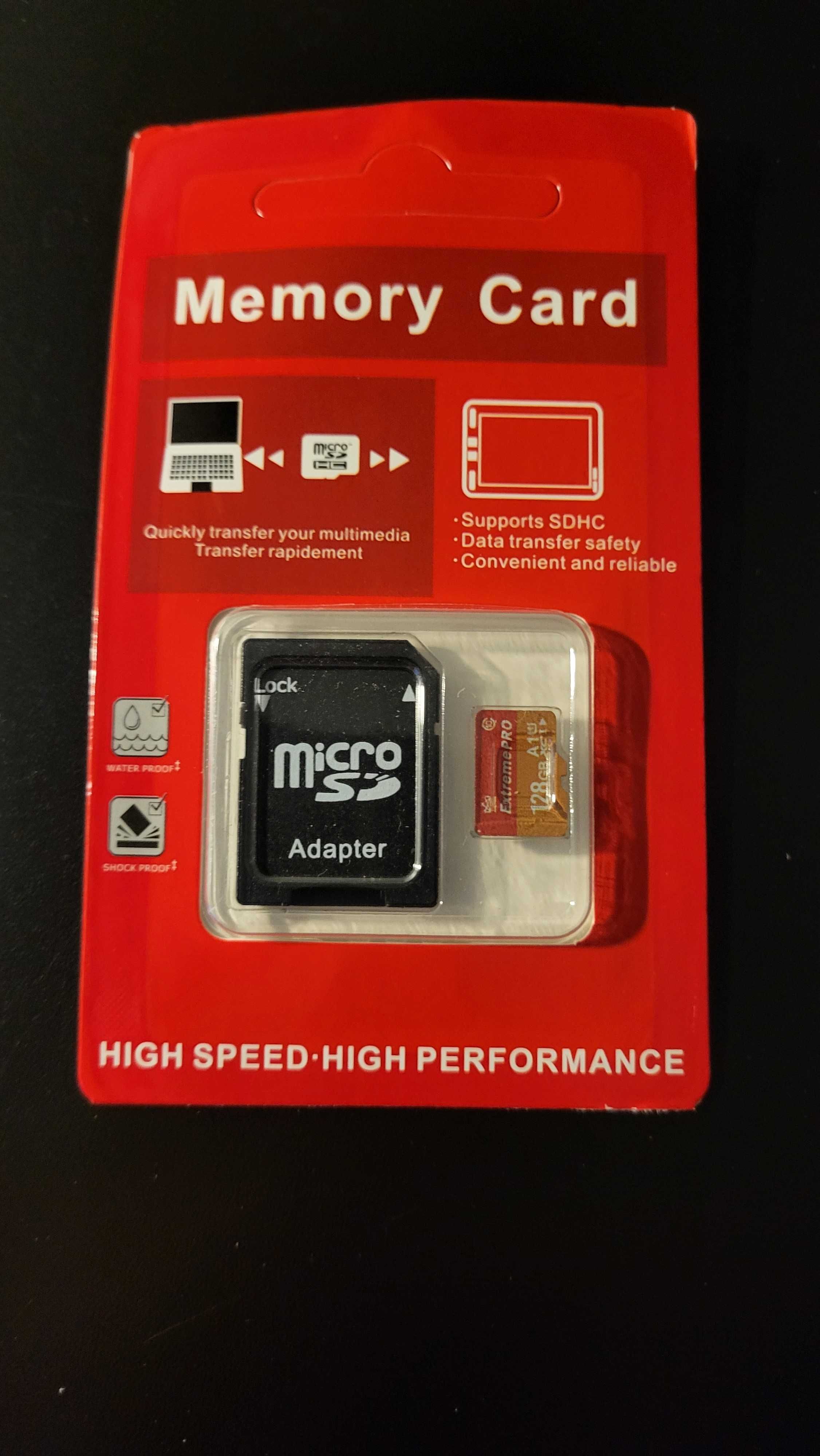 NOWA karta pamięci SD 128GB + adapter
