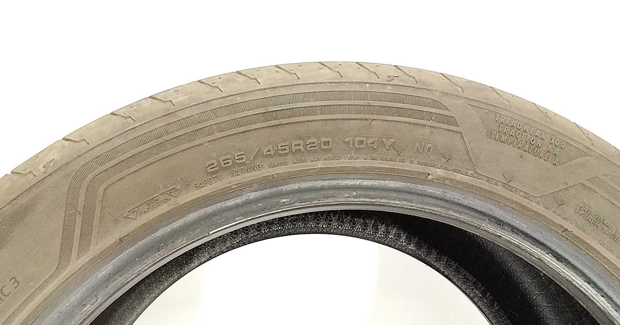 2x 265/45 R20 FR Goodyear ASS3 NO opony letnie 5 mm / wysyłka montaż