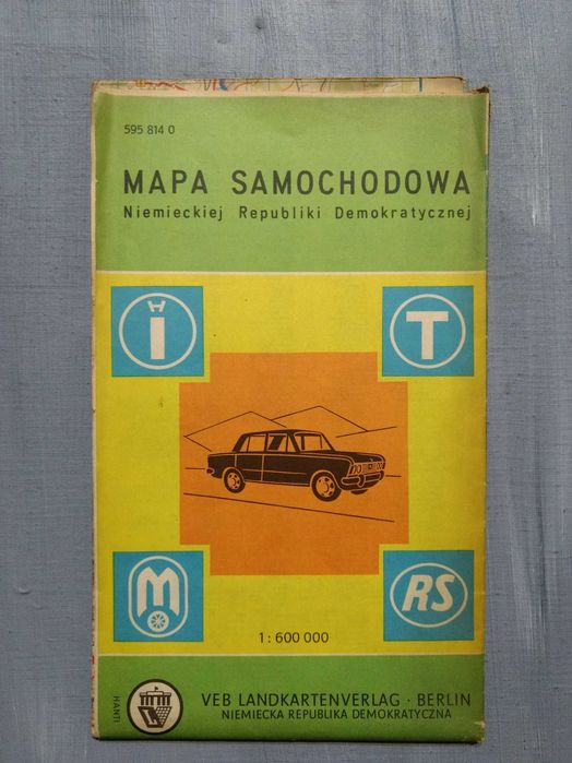 Stara mapa samochodowa NRD