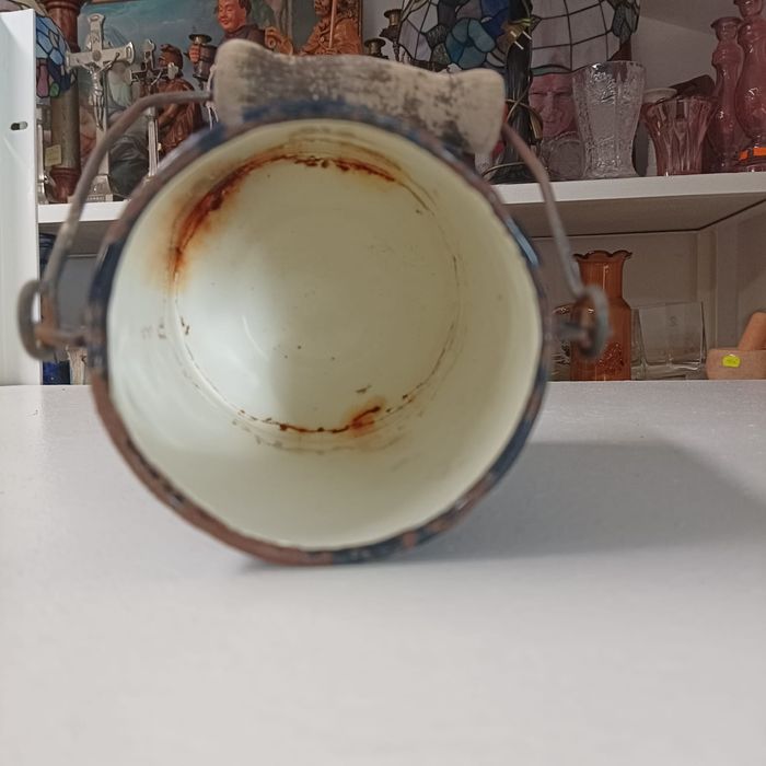 Nr 7 Kanka bańka na mleko emaliowana