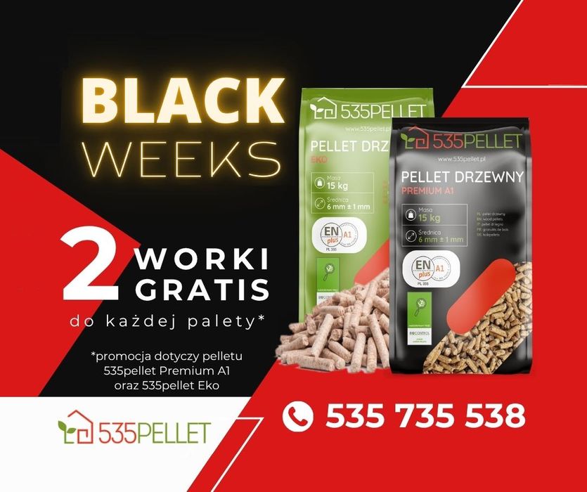 BLACK WEEKS: Certyfikowany pellet drzewny ENplus® A1 PL355