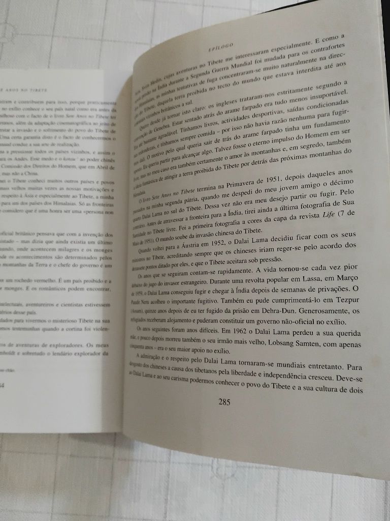 Livro sete anos no tibete