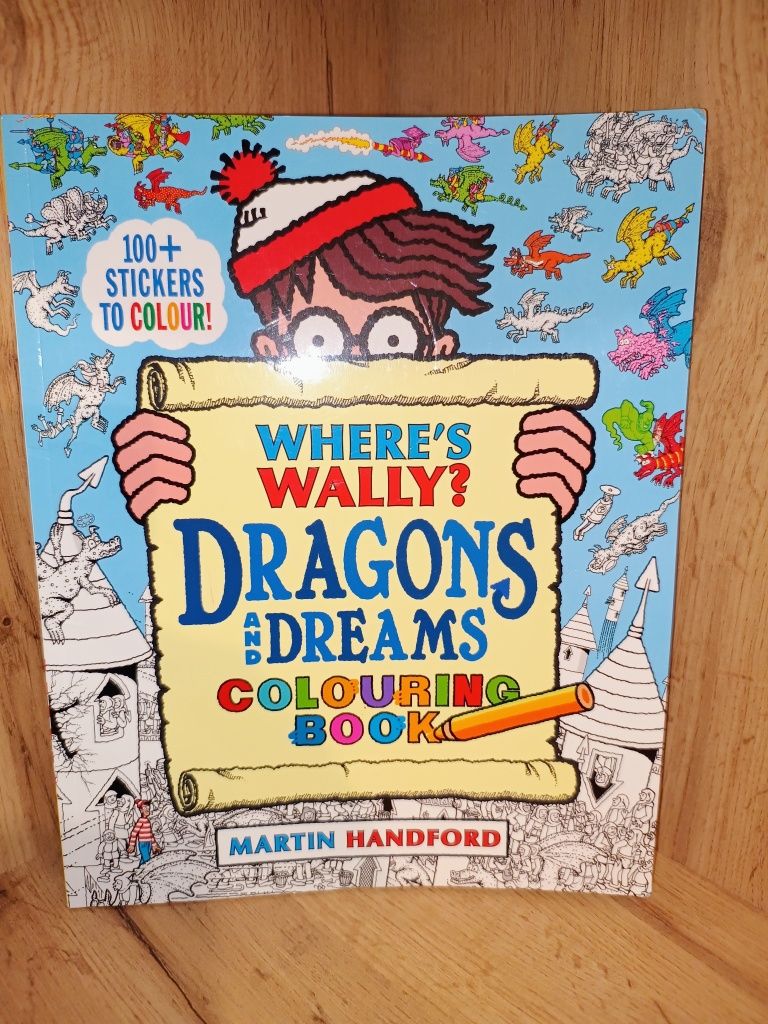 Where's Wally? Dragons and dreams Де Воллі? Книжка розмальовка Дракони