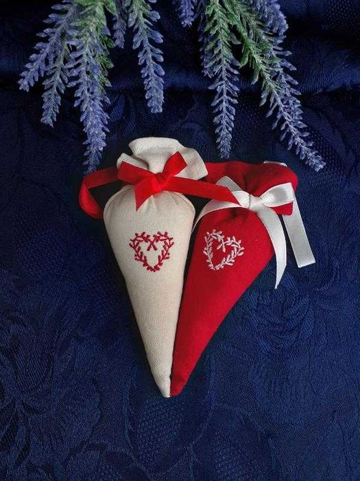 Scented pomanders сердце саше подвески 100% лен сердечки модные