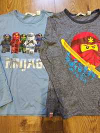 Zestaw koszulek z długim rękawem LEGO Ninjago H&M 134/140 146 kpl