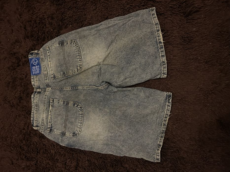 шорти джинсові baggy блакитні рваний край