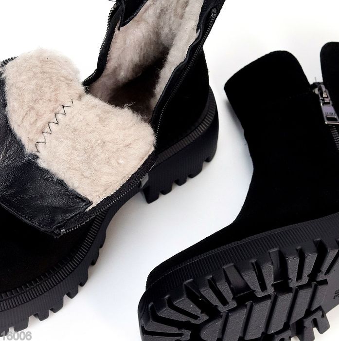 Жіночі шкіряні зимові черевики в кольорах