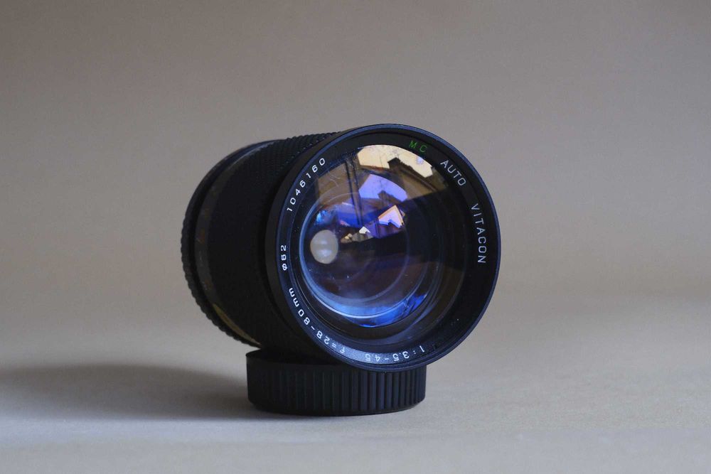 Objetiva Zoom Macro 1:5 Pentax mount Vitacon Auto Mc 28-80mm f3.5-f4.5