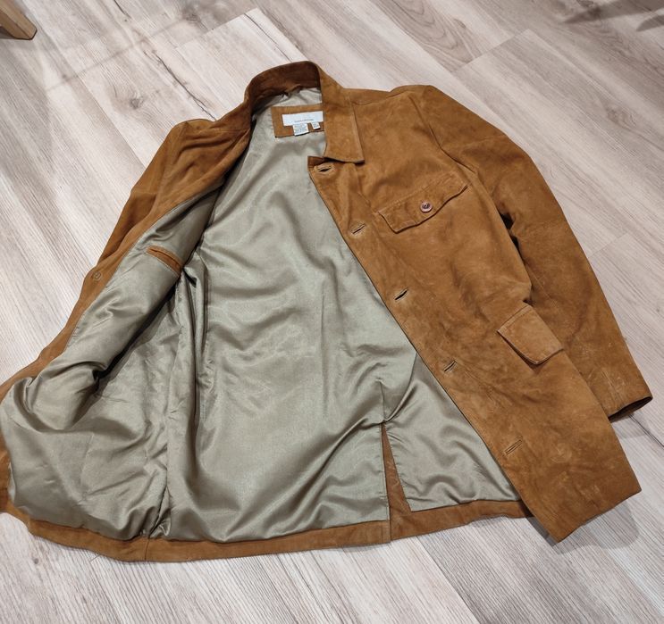 Casaco Vintage em Pele Genuína ZARA (Clássico Leather Jacket)