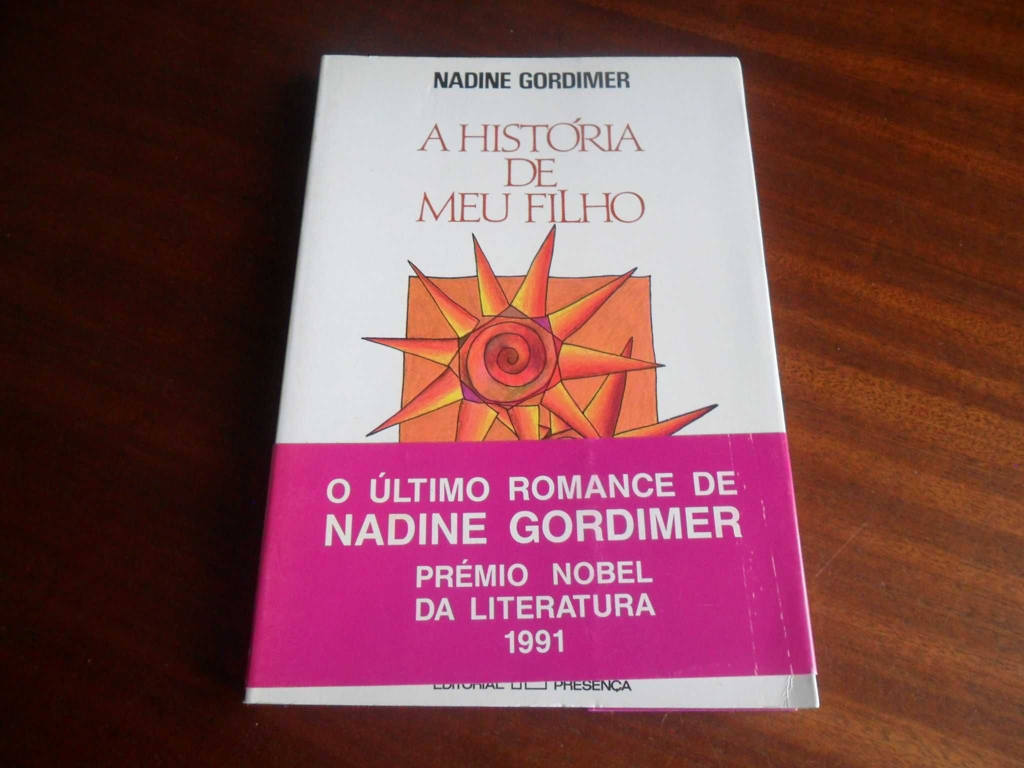 "A História de Meu Filho" de Nadine Gordimer - 1ª Edição de 1991