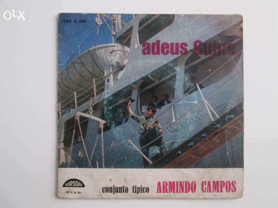 Vinil , Discos EP - Armando Campos - Adeus Guiné