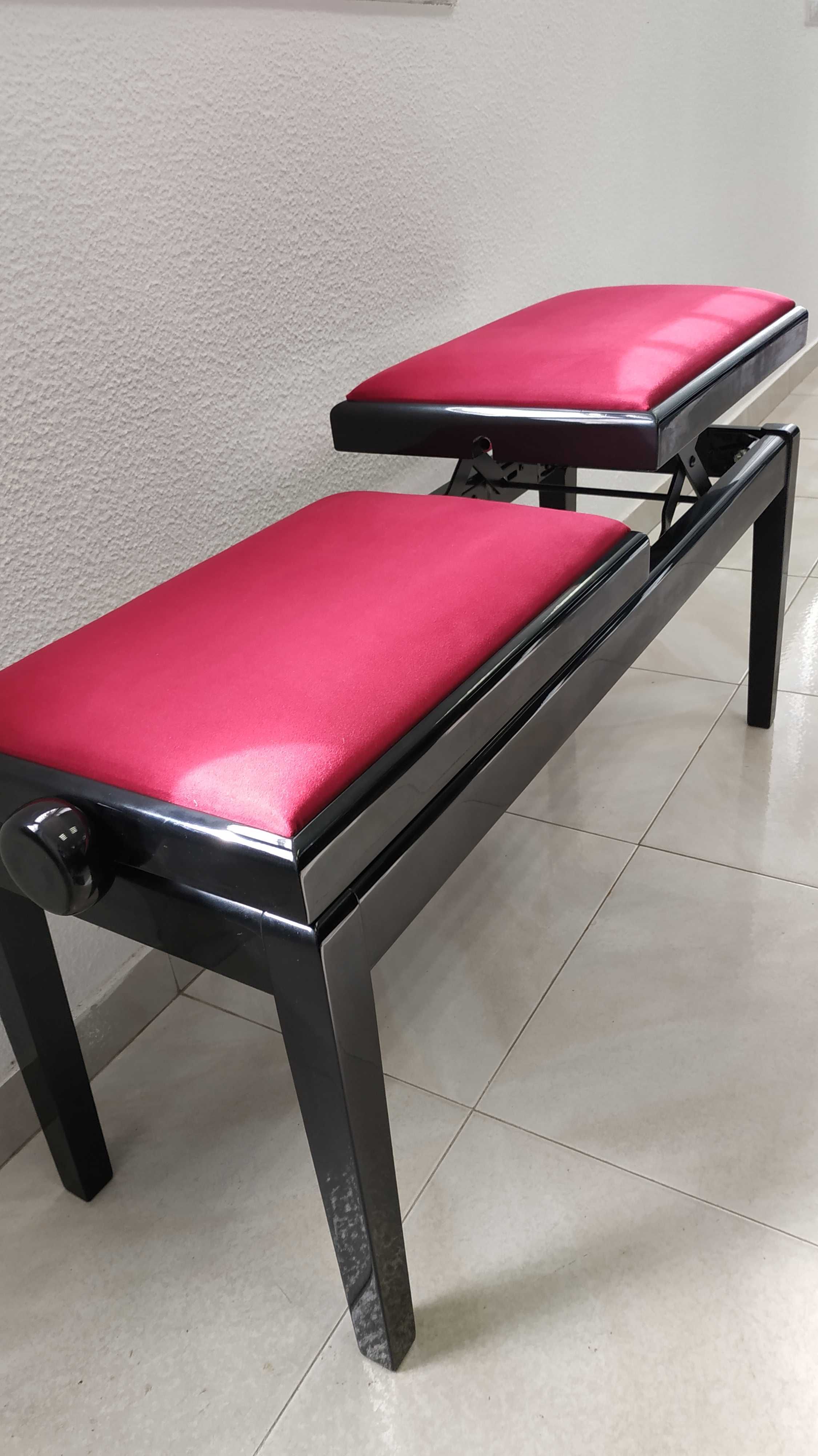 Banco de Piano Duplo / Double Seat Piano Stool