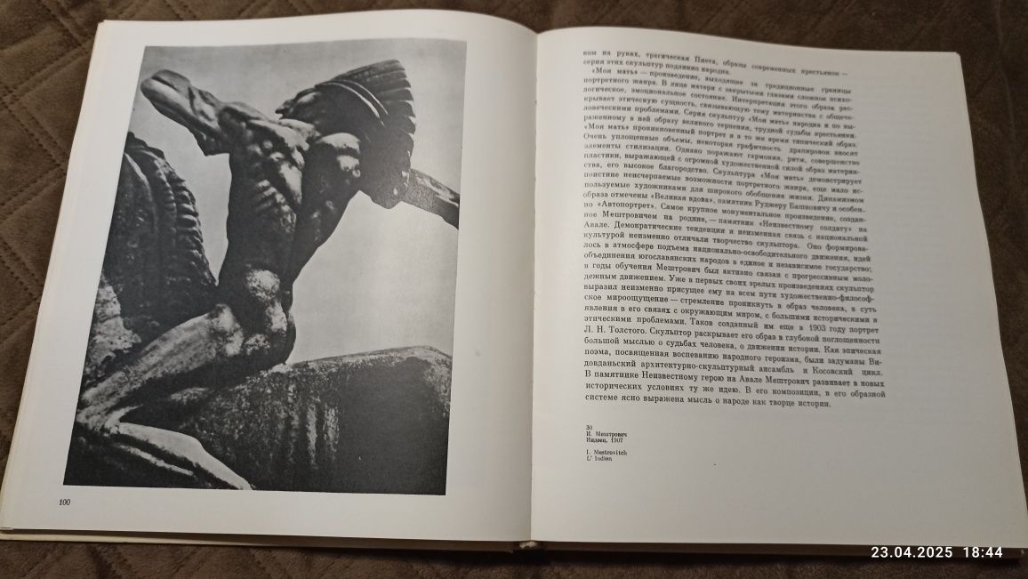 Прогрессивная скульптура XX века. Валериус Сарра Самуиловна, М: 1973,