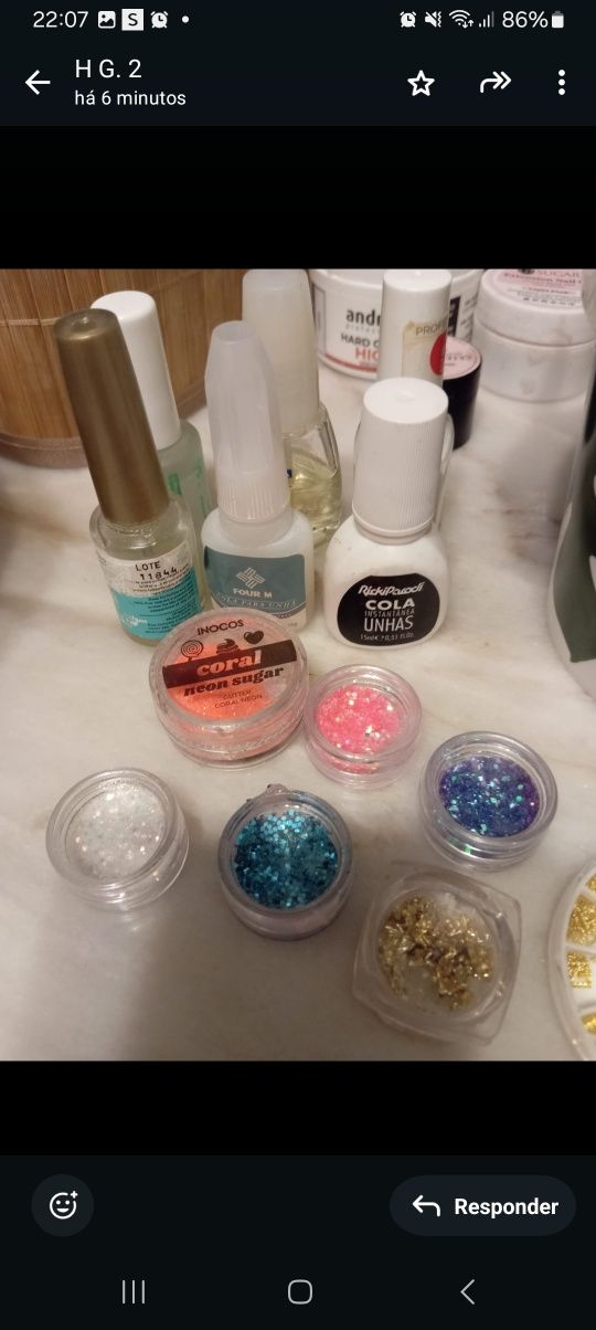 Recheio de Nail designer , manicure profissional).
