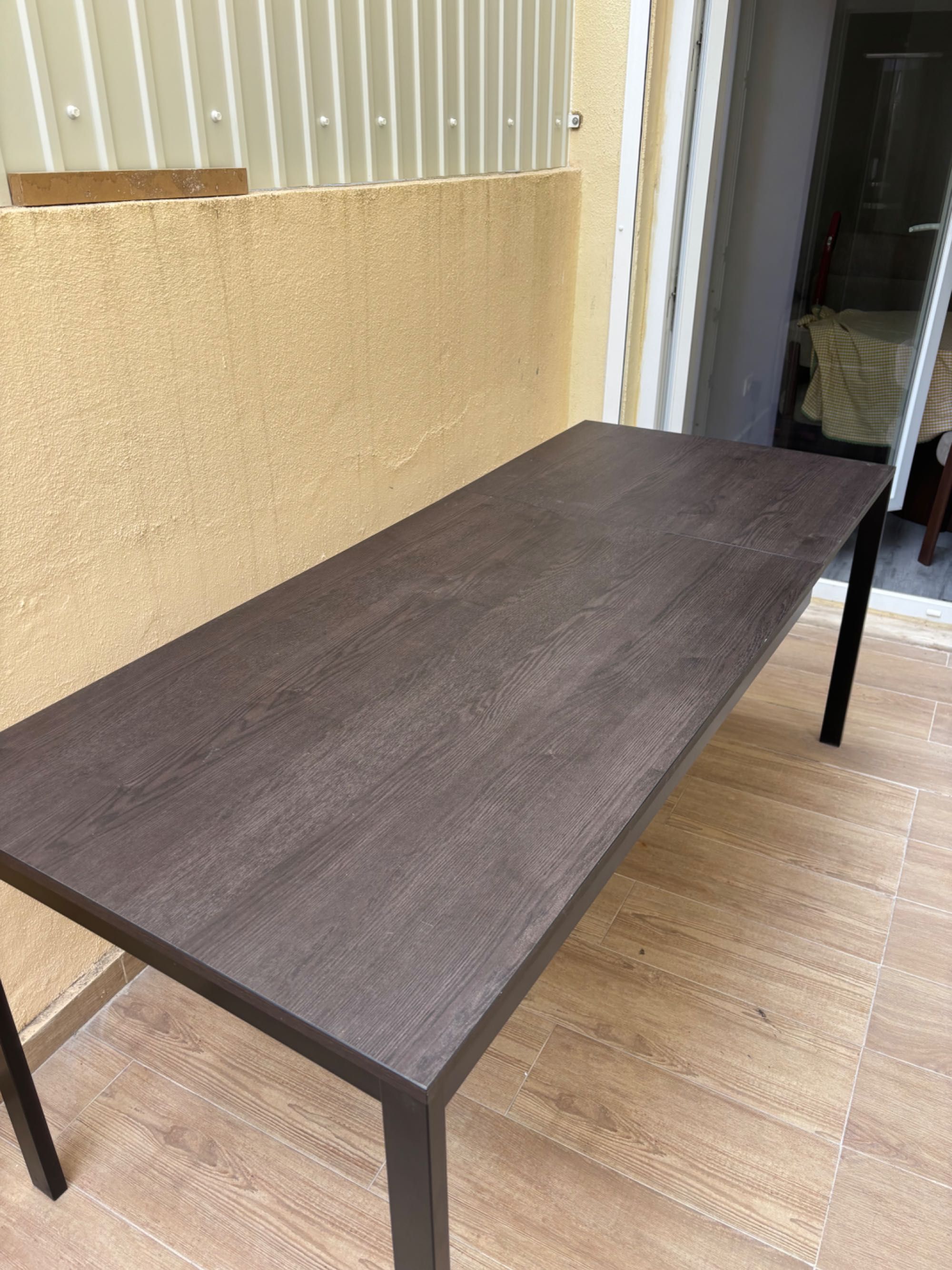 Mesa interior com extensão