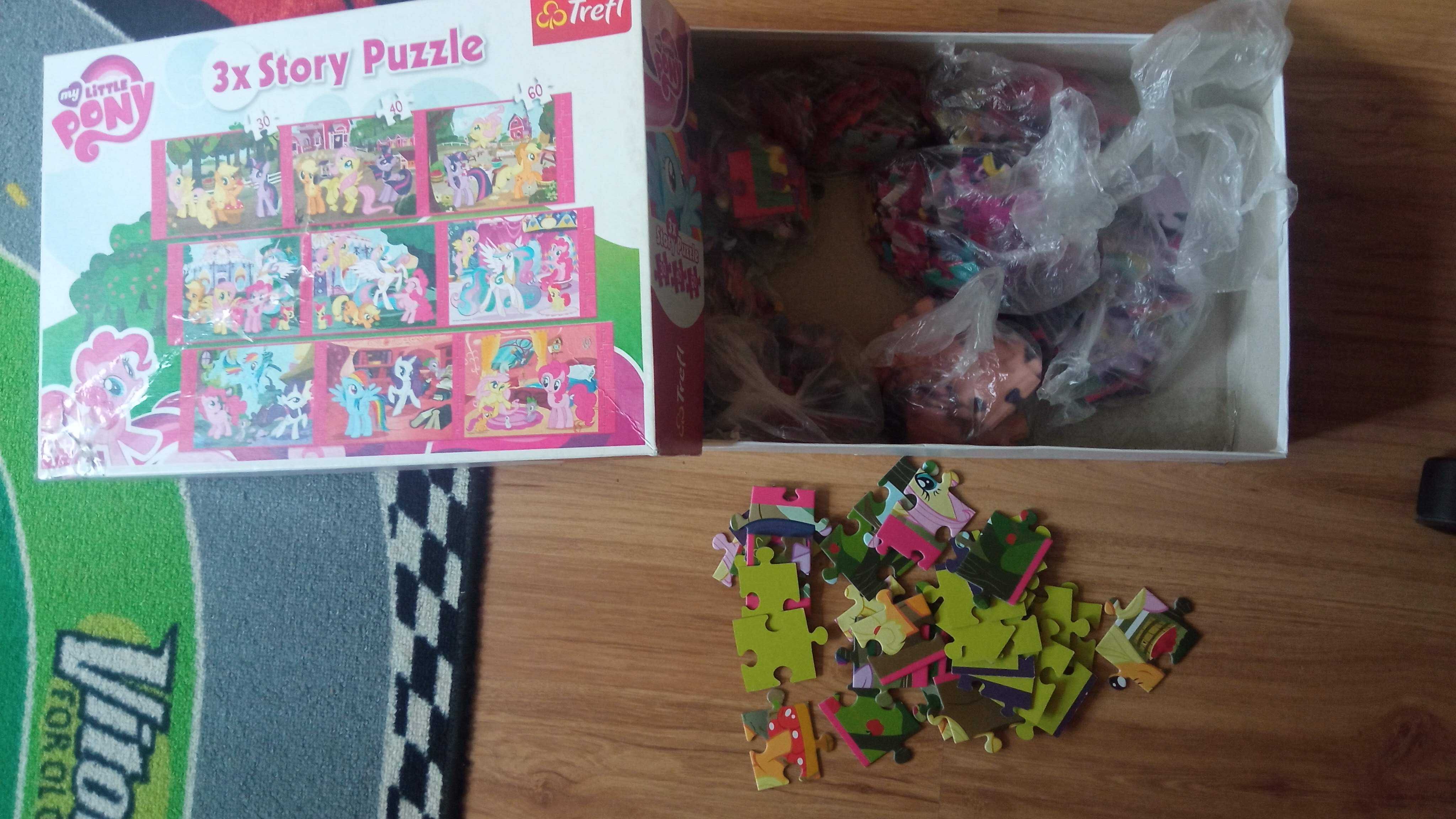 8 x Puzzle Trefl Psi Patrol 10w1, 4w1, kucyki Pony 9w1, Frozen II