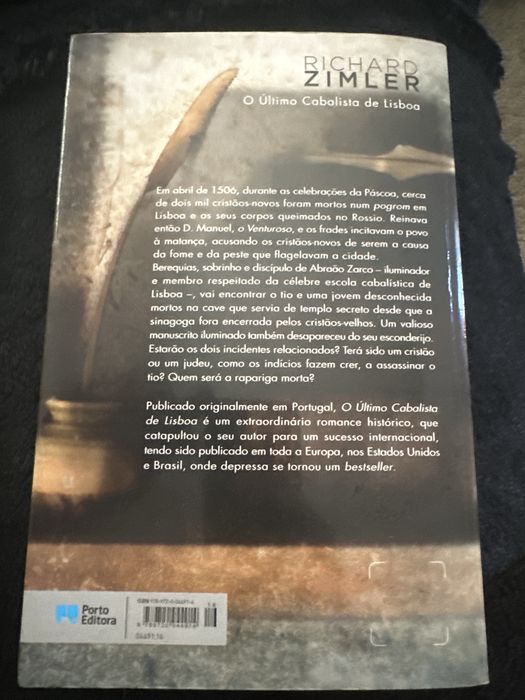 Livro Novo o ultimo cabalista de lisboa