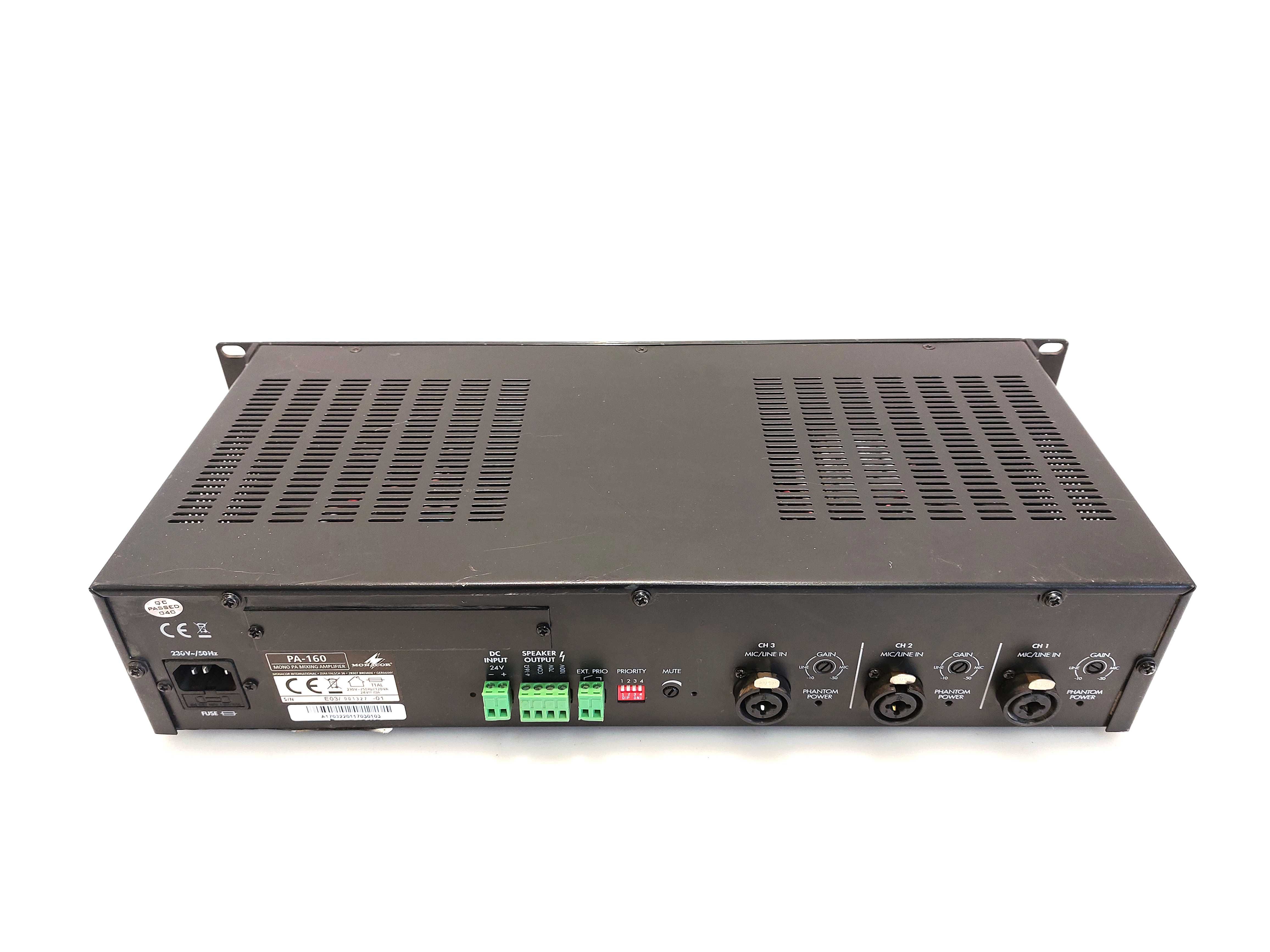 Wzmacniacz miksujący Monacor PA-160 (60W RMS)