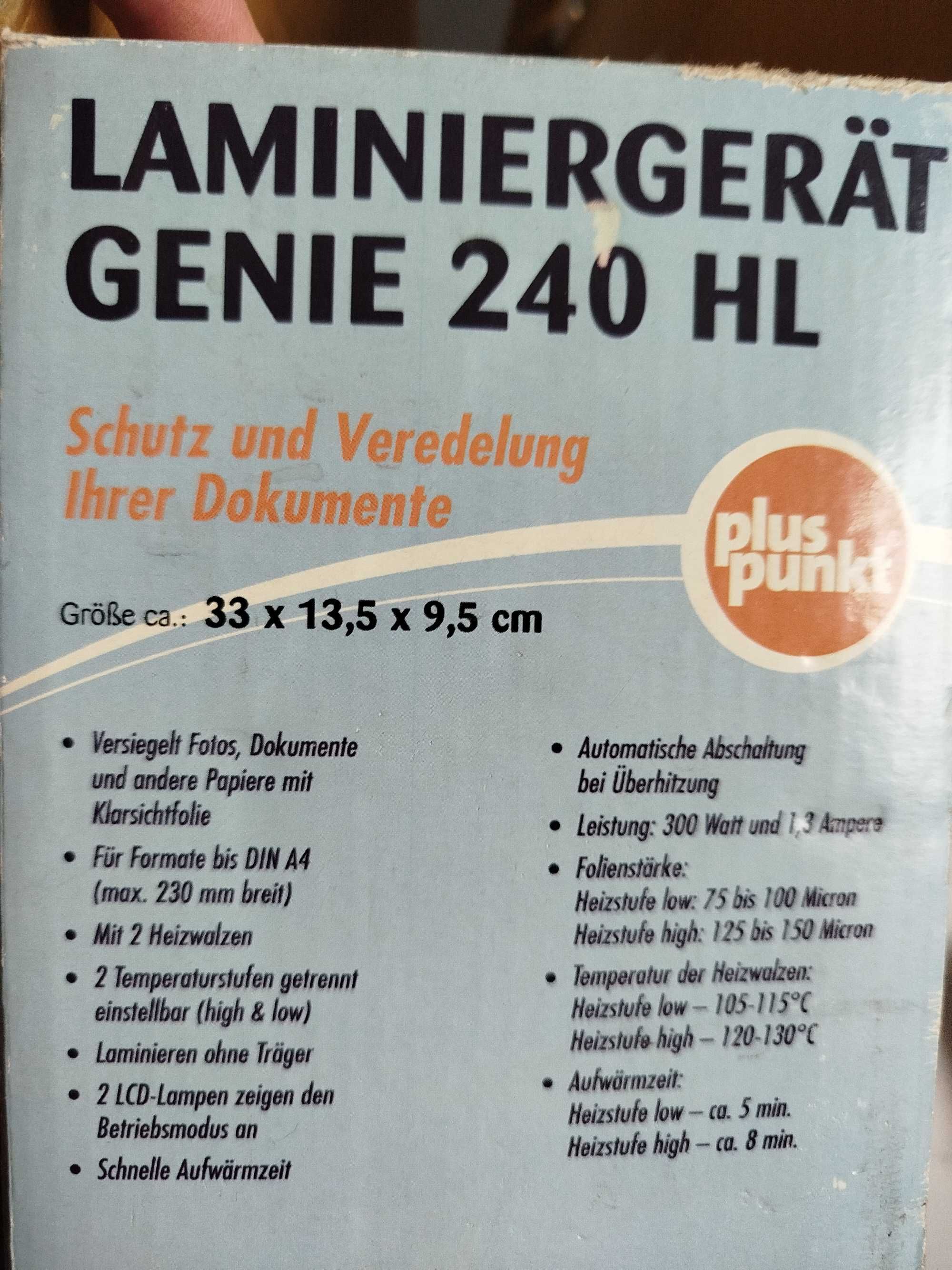 NOWY Laminator Genie 240 HL A4, B5, A5
