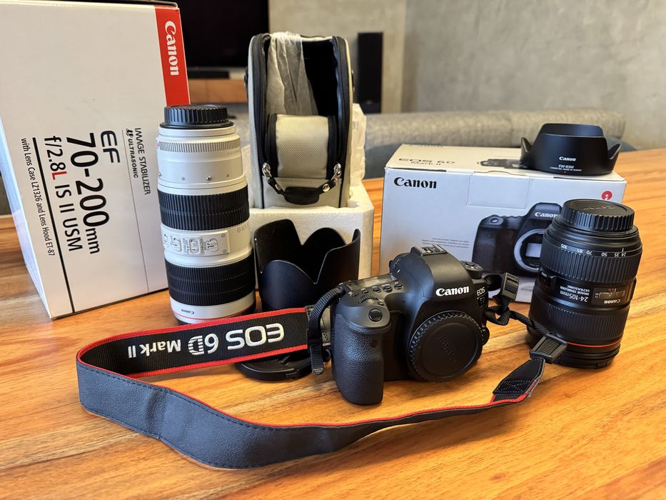 Kit canon 6D mark II com 2 lentes