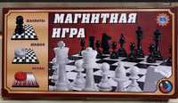 Магнитная игра 3 в 1: шахматы, шашки и нарды