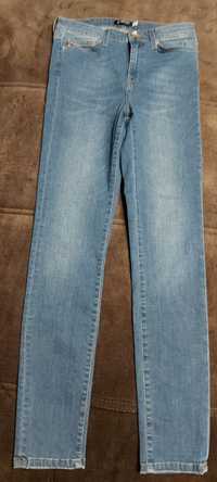 Spodnie Big Star jeans h.weist 28 blue rurki elastyczne