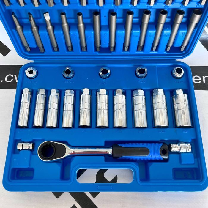 Набір насадок для обслуговування амортизаторів 43од. З тріскачкою