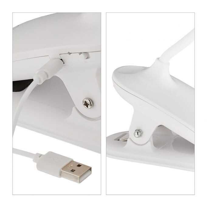 Lampa zaciskowa LED dotykowa aku