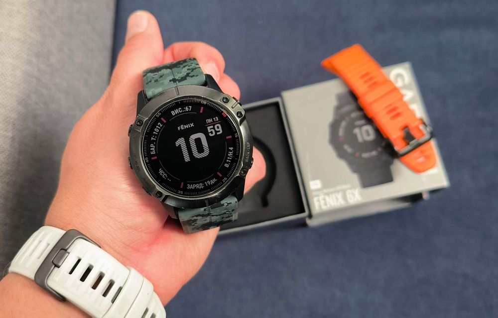 Топовий Garmin Fenix 6 X PRO 51mm Карти, Українська мова, NFC