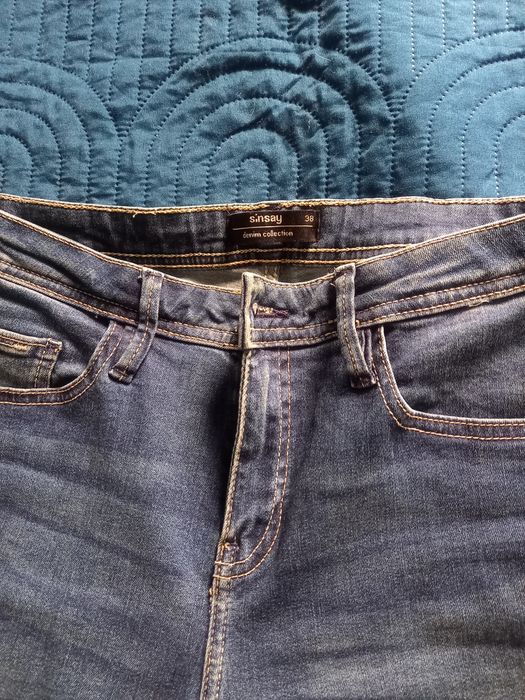 Spodnie jeans rozciagliwy, Sinsay rozm. 38