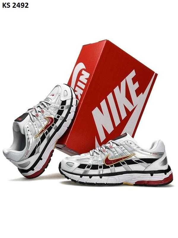 Кросівки Nike P-6000 White Red. Арт: KS 2492