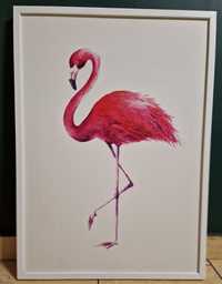 Obraz z flamingiem duży