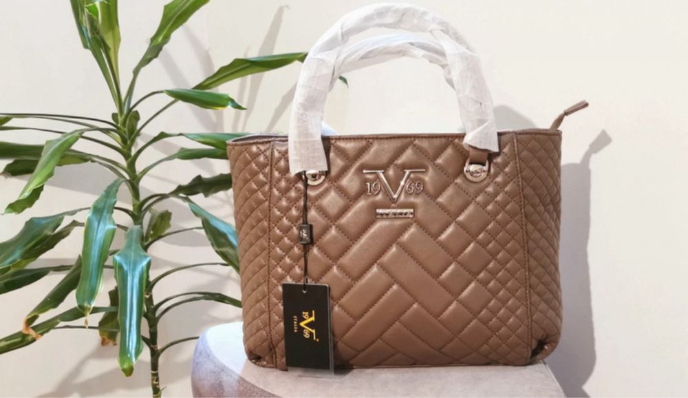 Mala taupe V1969 italia Nova