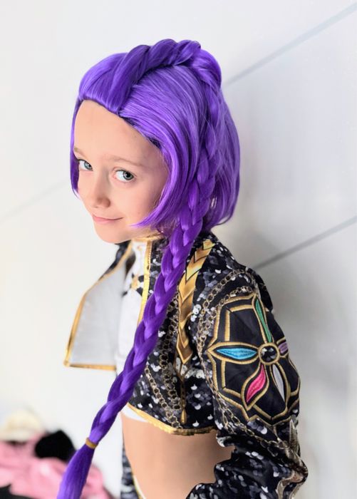 Peruka wlosy fioletowe Rumi Kpop Hubters Hubtrix