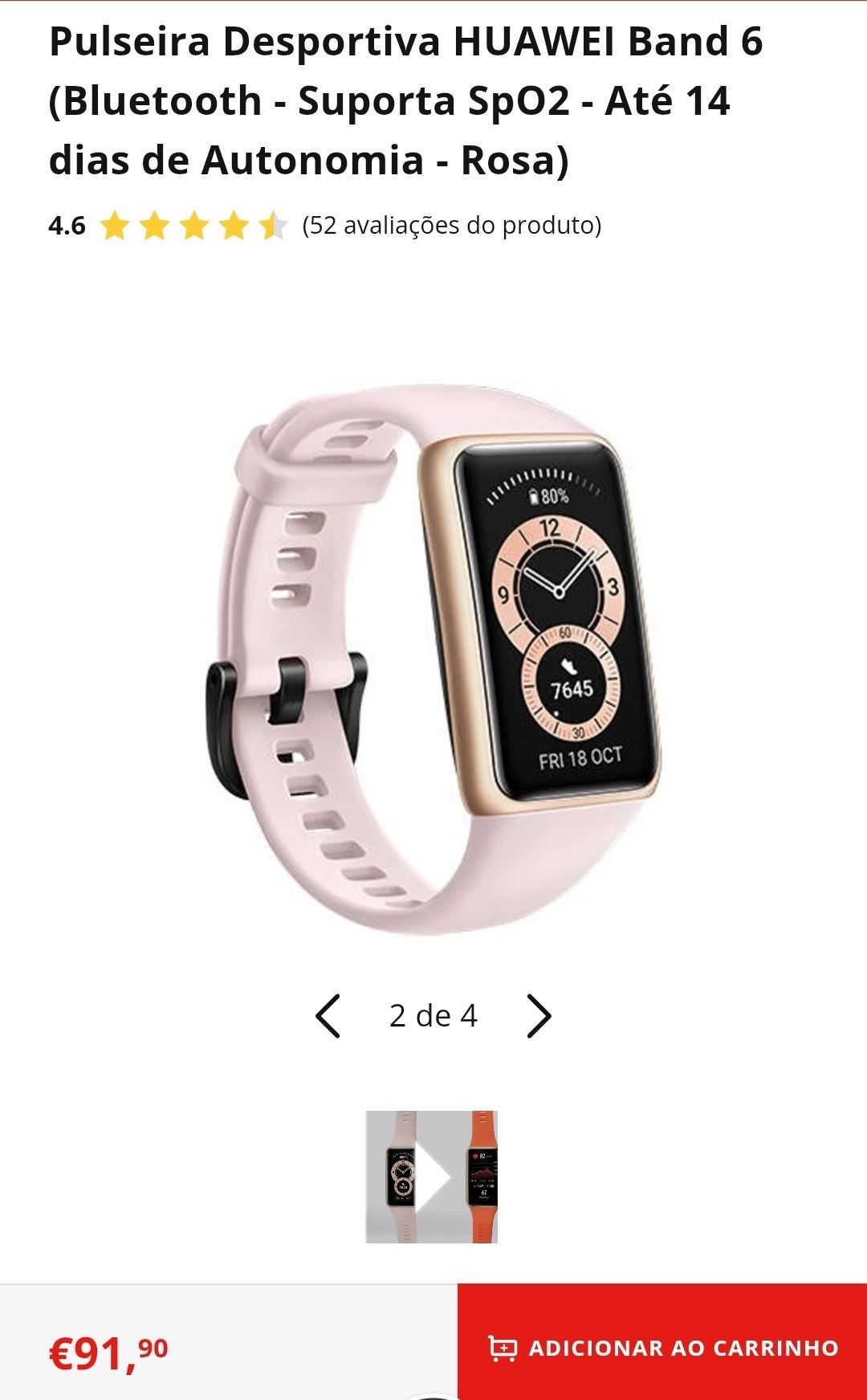 Pulseira Desportiva HUAWEI Band 6