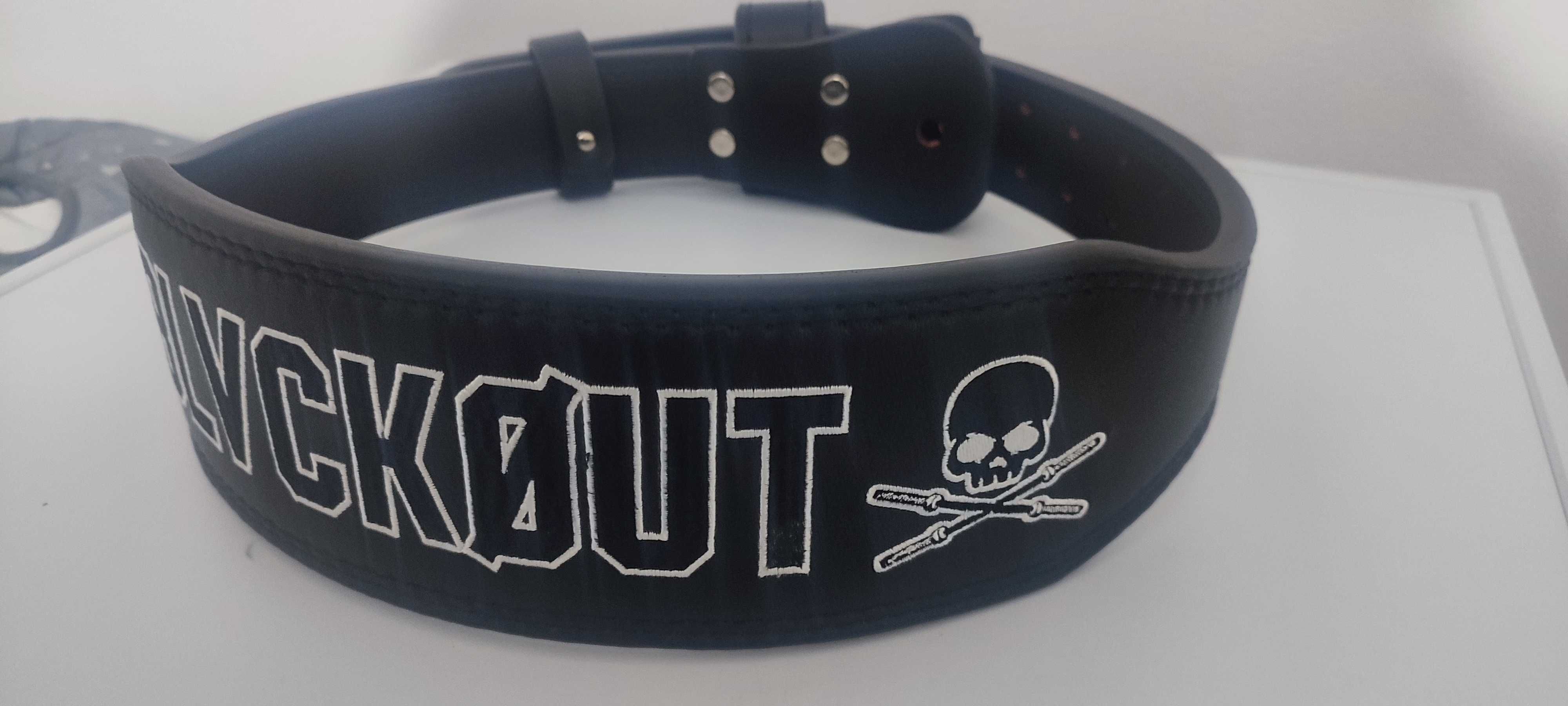Cinto de couro ( BLVCKOUT GYM )