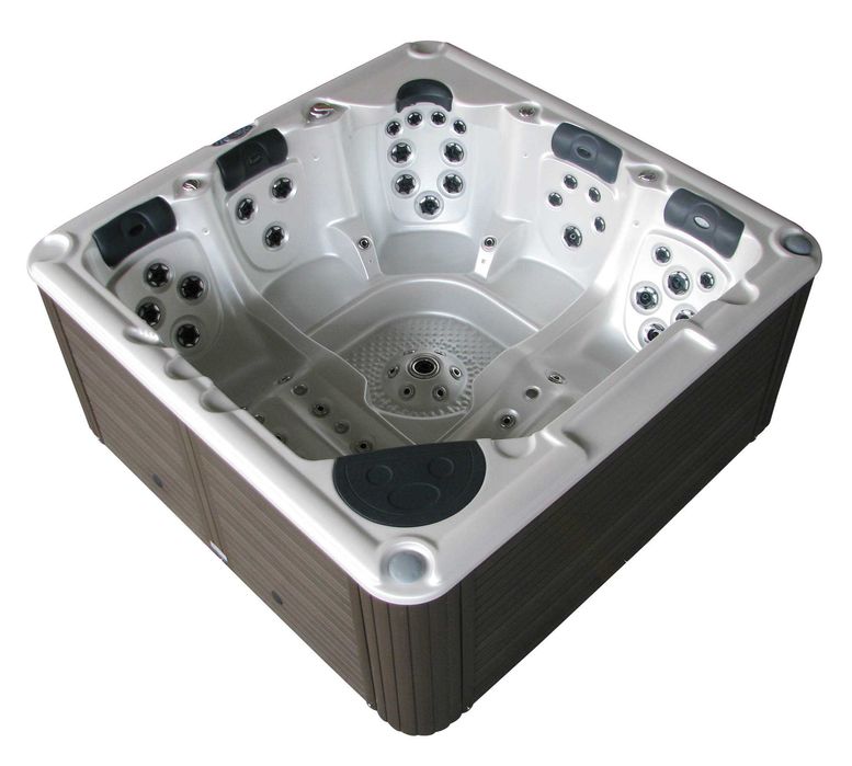 Jacuzi ogrodowe SPA Balboa 220×220×92 cm Akryl.  Pokrywa schody