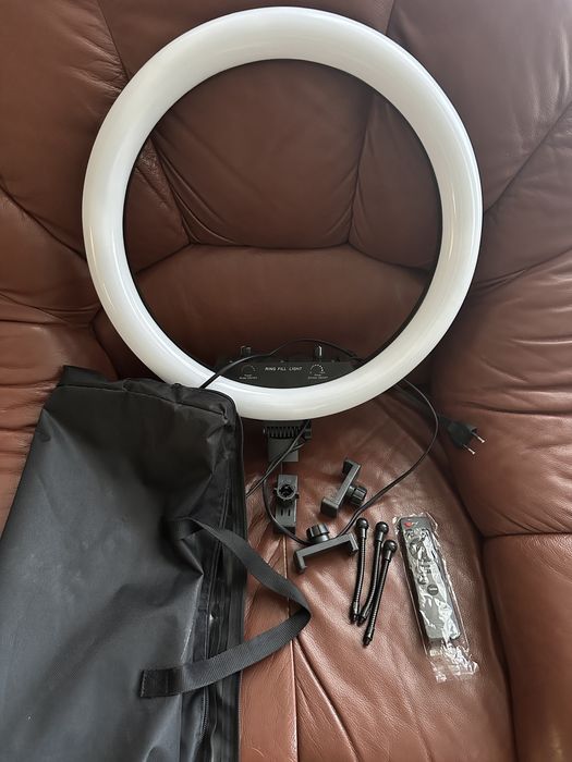 Кільцева кольорова LED лампа RGB 45 см