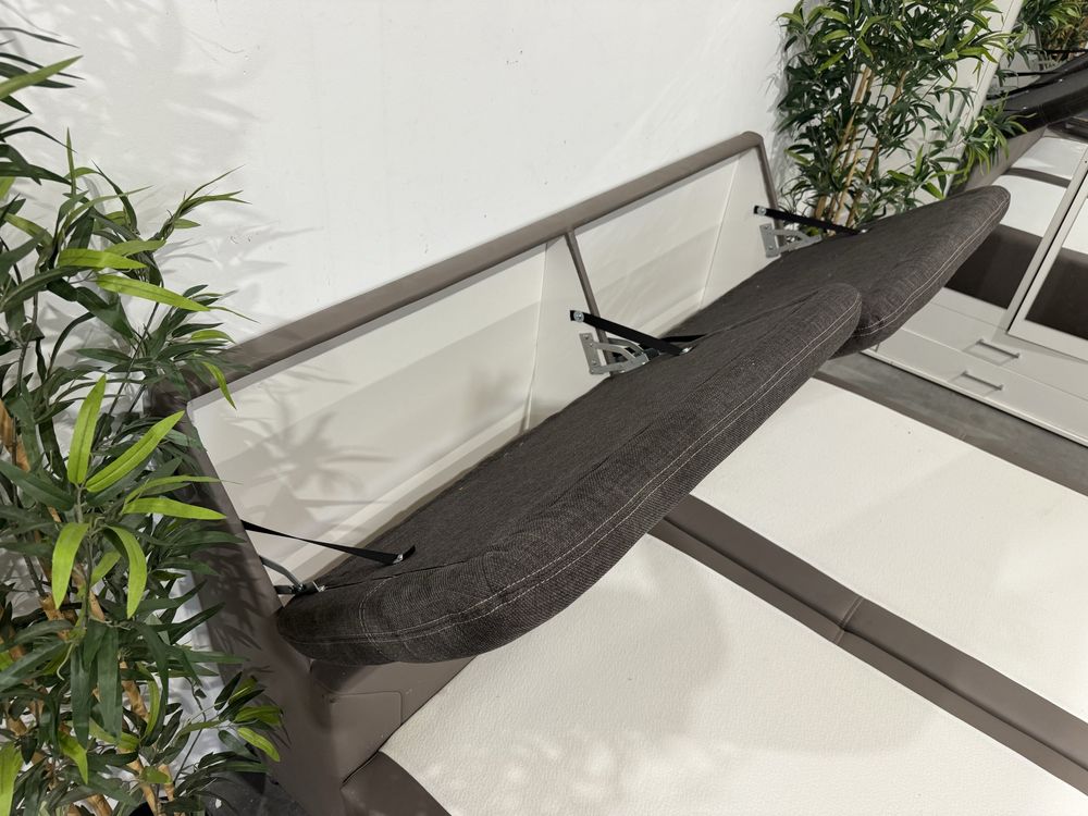 Fajne łóżko kontynentalne 180x200 cm pojemnik na pościel dowóz wysyłka
