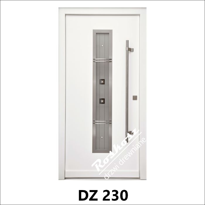 * DRZWI ZEWNĘTRZNE 80mm drewniane nowoczesne ocieplane mahoń meranti