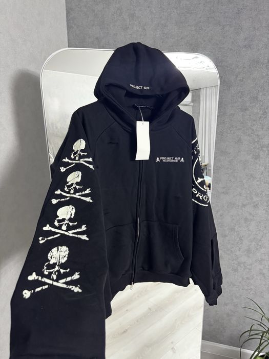 Project gr x Mastermind zip чорная зипка худи кофта