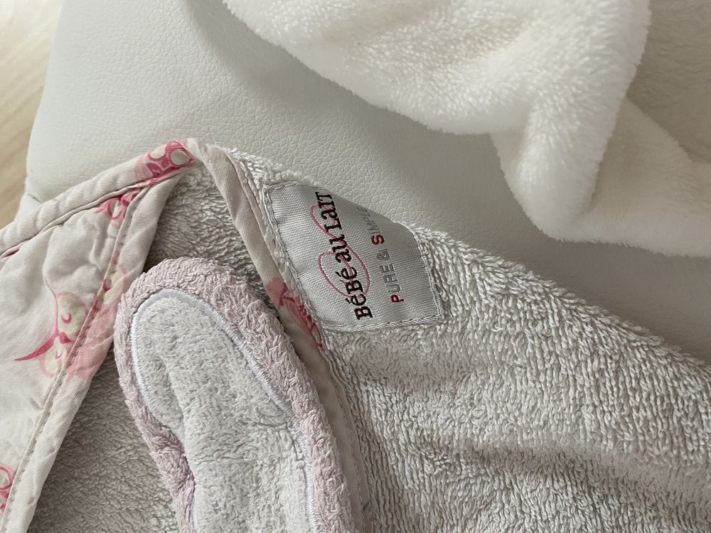 Ręcznik ręczniki dla dzieci niemowlęce z kapturkiem 4szt. Frotte