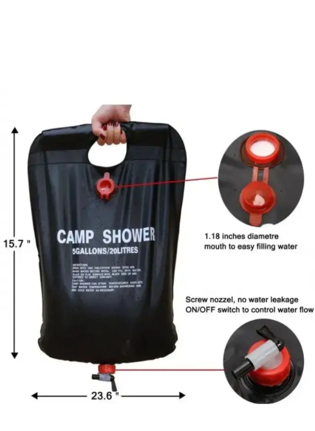 Туристичний переносний похідний душ Camp Shower 20 л