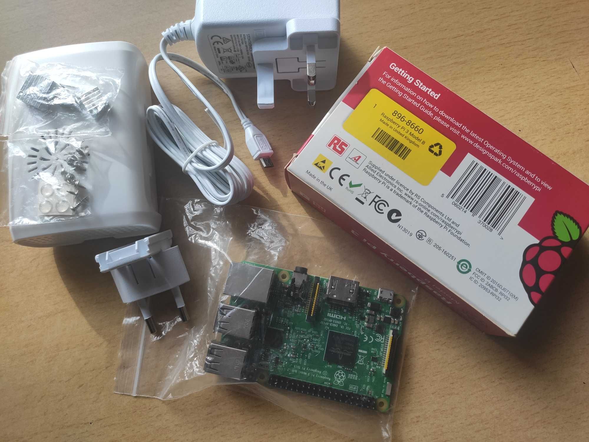 Raspberry Pi 3 Model B  Mikrokomputer Zestaw Nowy