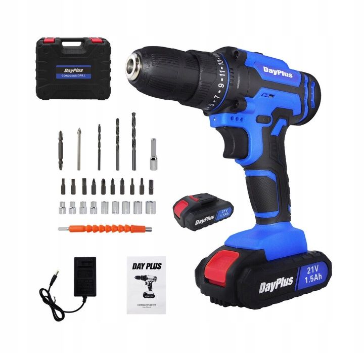 Wkrętarka DayPlus ZASILANIE Akumulatorowe 21V Cordless Drill-1 8028