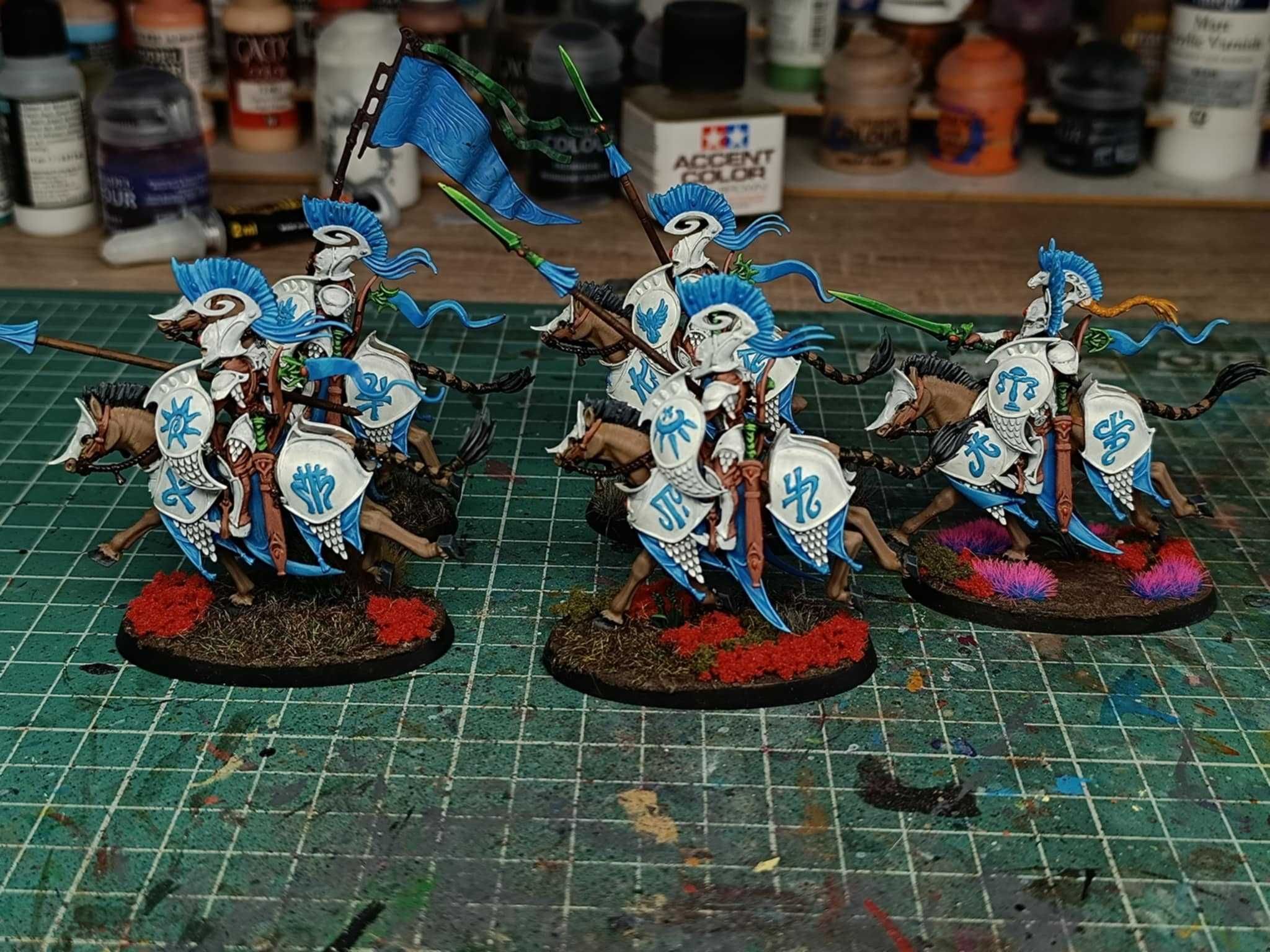 Vanari Dawnriders Malowane Lumineth [Warhammer, AoS, RPG, Figurki]