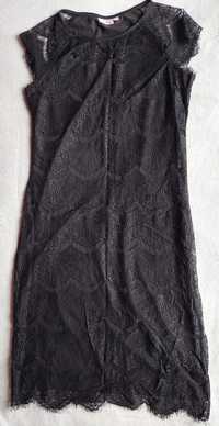 Sukienka czarna ażur święta koronka Kappahl M 38-40