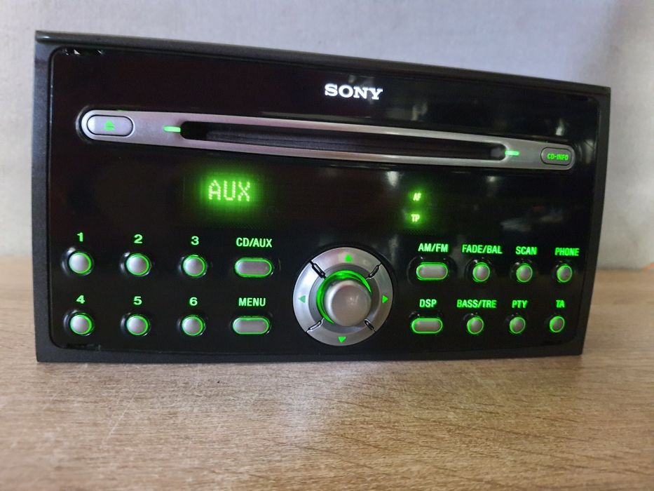 Radio samochodowe Ford SONY CD MP3 AUX Focus S-MAX, C-MAX Fiesta + kod