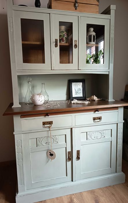 Odnowiony duży kredens - rustykalny , shabby chic, vintage